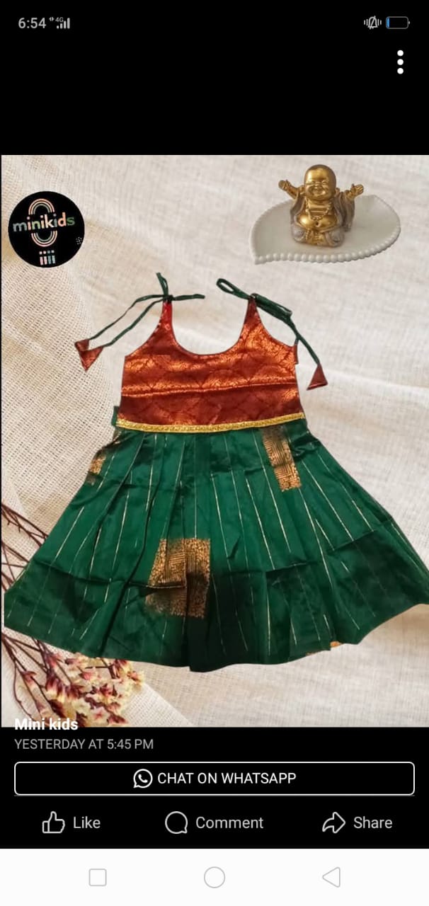 Pattu Pavada Sattai 11 – 1 to 12 months (Size S)